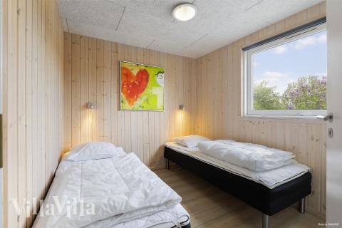 Et av de 7 soverommene i luksushus nr. 255 i Sydjylland.