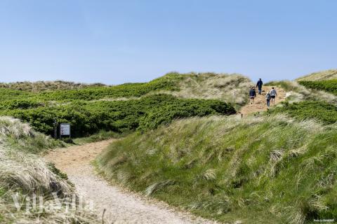 Den flotte stranden nær luksushus nr. 675 ved Vestjylland.