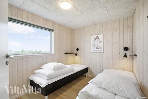 Et av de 8 soverommene i luksushus nr. 932 i Fyn og øyer.