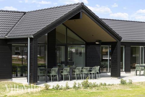 Stor terrasse i luksushus nr. 932 i Fyn og øyer.