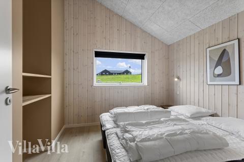 Et av de 6 soverommene i luksushus nr. 947 i Vestjylland.