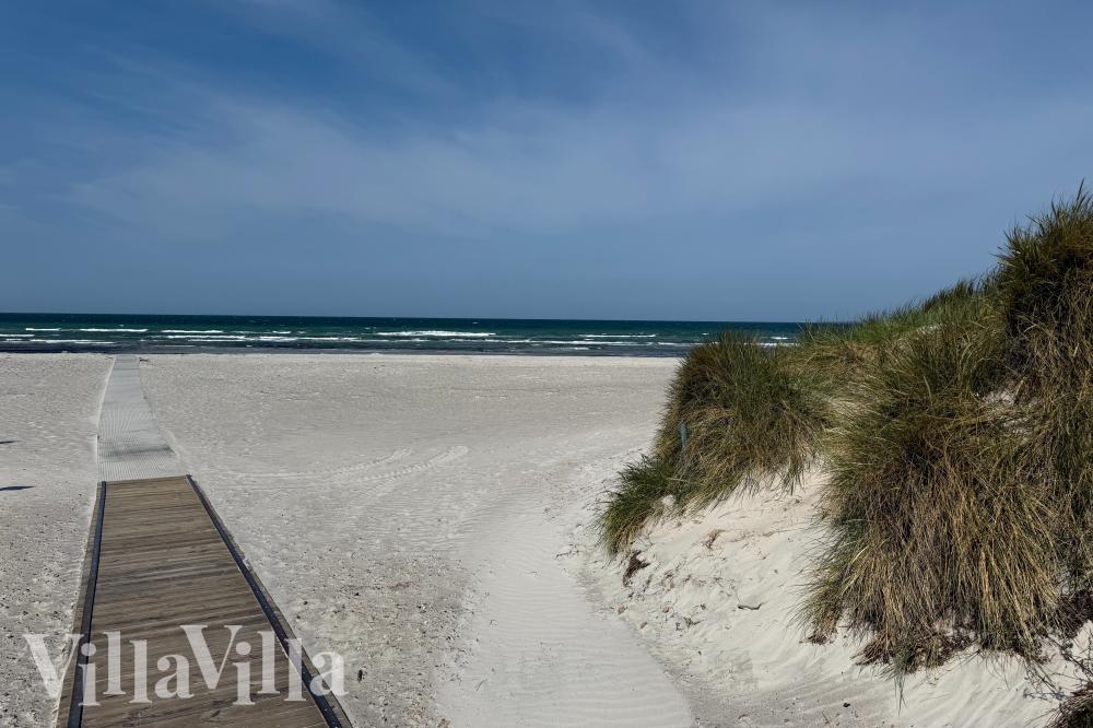 Den flotte stranden nær luksushus nr. 962 ved Lolland/Falster/Møn.