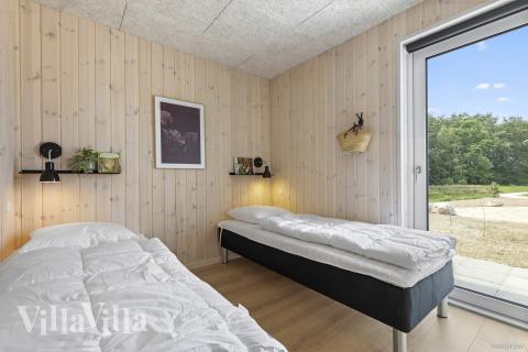 Et av de 7 soverommene i luksushus nr. 826 i Østjylland.