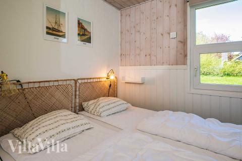 Et av de 5 soverommene i luksushus nr. 964 i Østjylland.