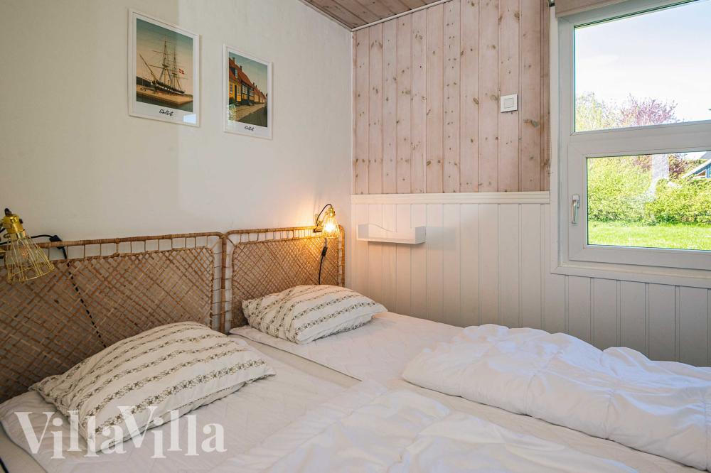 Et av de 5 soverommene i luksushus nr. 964 i Østjylland.