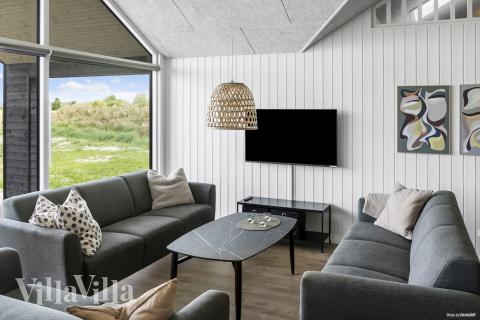 Sofakroken i luksushus nr. 923 i Lolland/Falster/Møn.