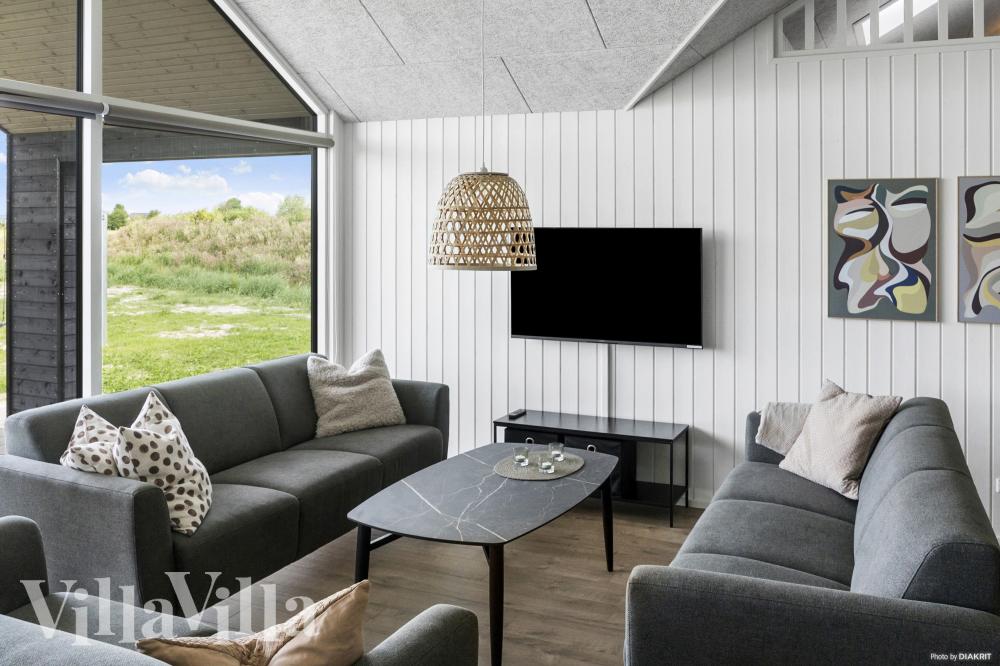 Sofakroken i luksushus nr. 923 i Lolland/Falster/Møn.