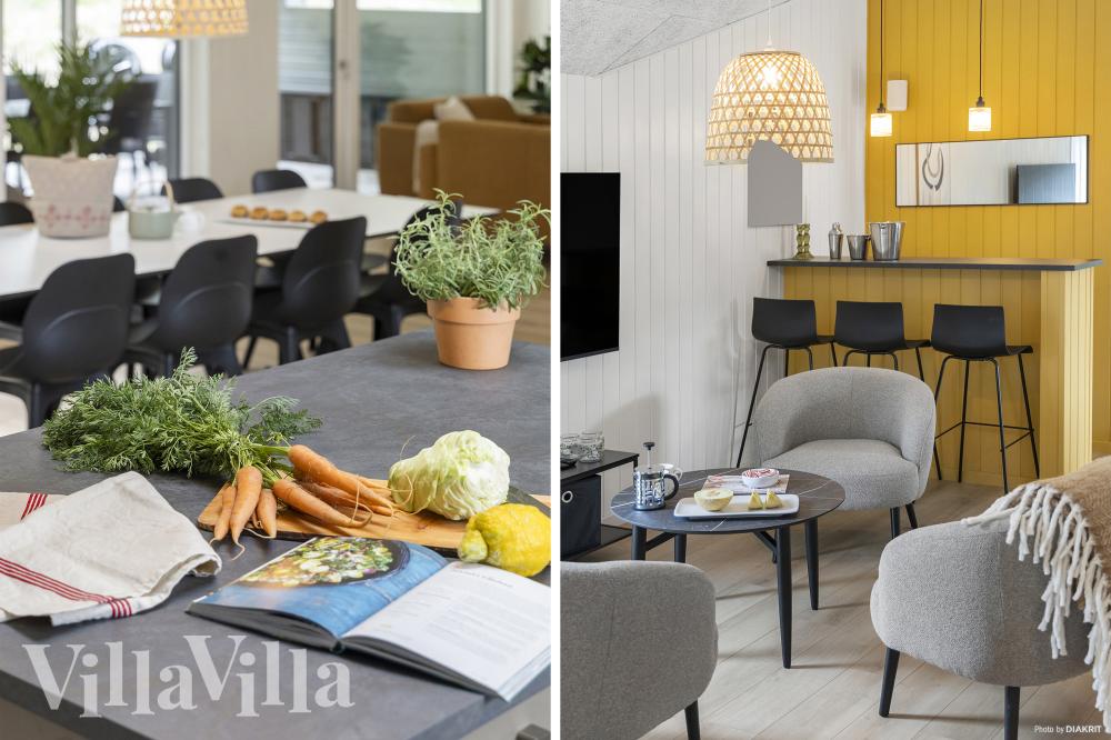 Kjøkkenet i luksushus nr. 832 er fullt utstyrt så dere lett kan lage mat til 18 personer.