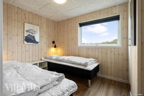 Et av de 5 soverommene i luksushus nr. 930 i Vestjylland.