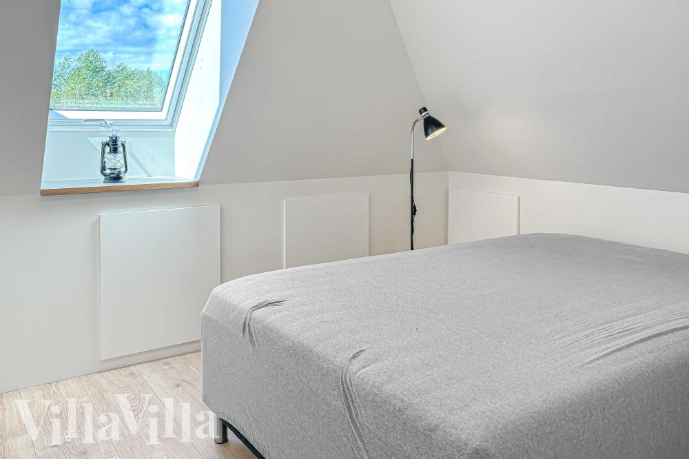 Et av de 6 soverommene i luksushus nr. 981 i Limfjorden.