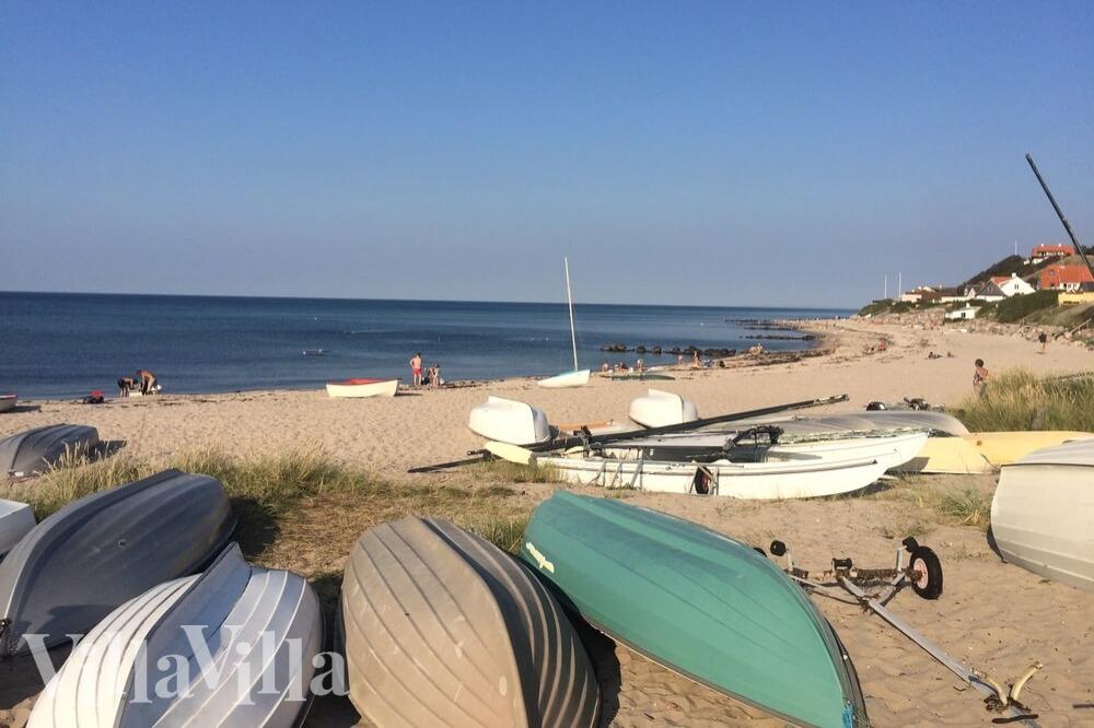 Den flotte stranden nær luksushus nr. 274 ved Nordsjælland.