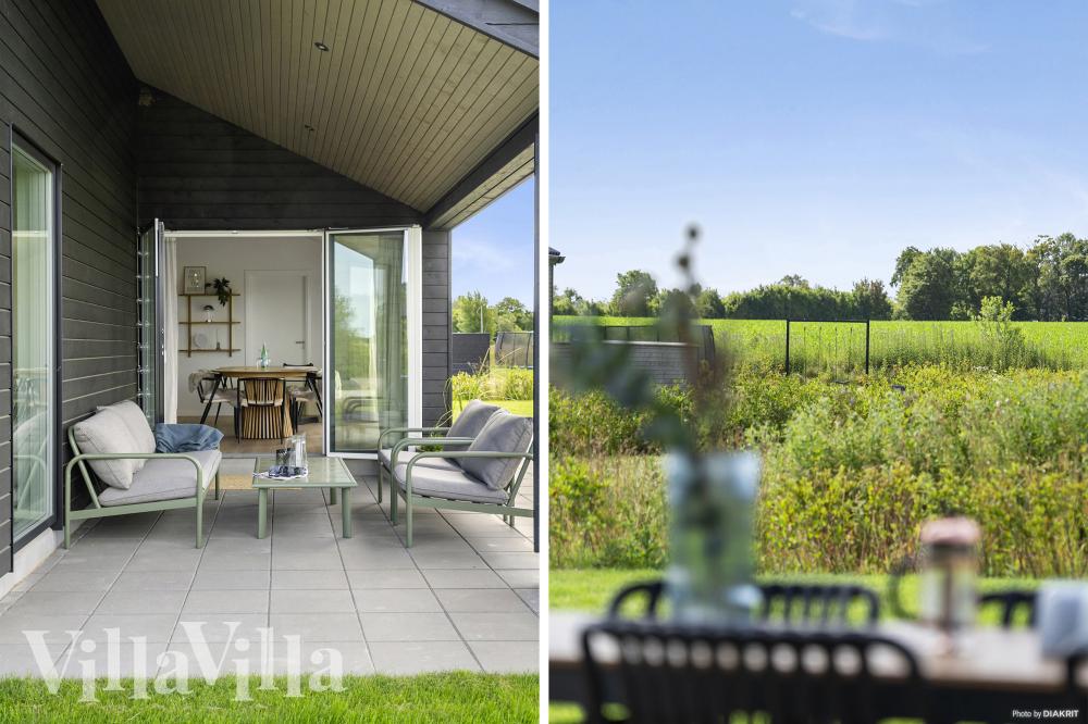 Luksushus nr. 942 har en deilig terrasse med gode hagemøbler til 8 personer.