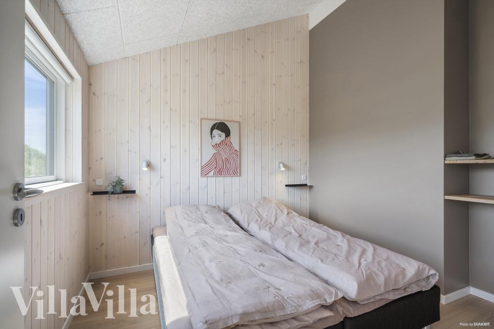 Et av de 6 soverommene i luksushus nr. 958 i Fyn og øyer.