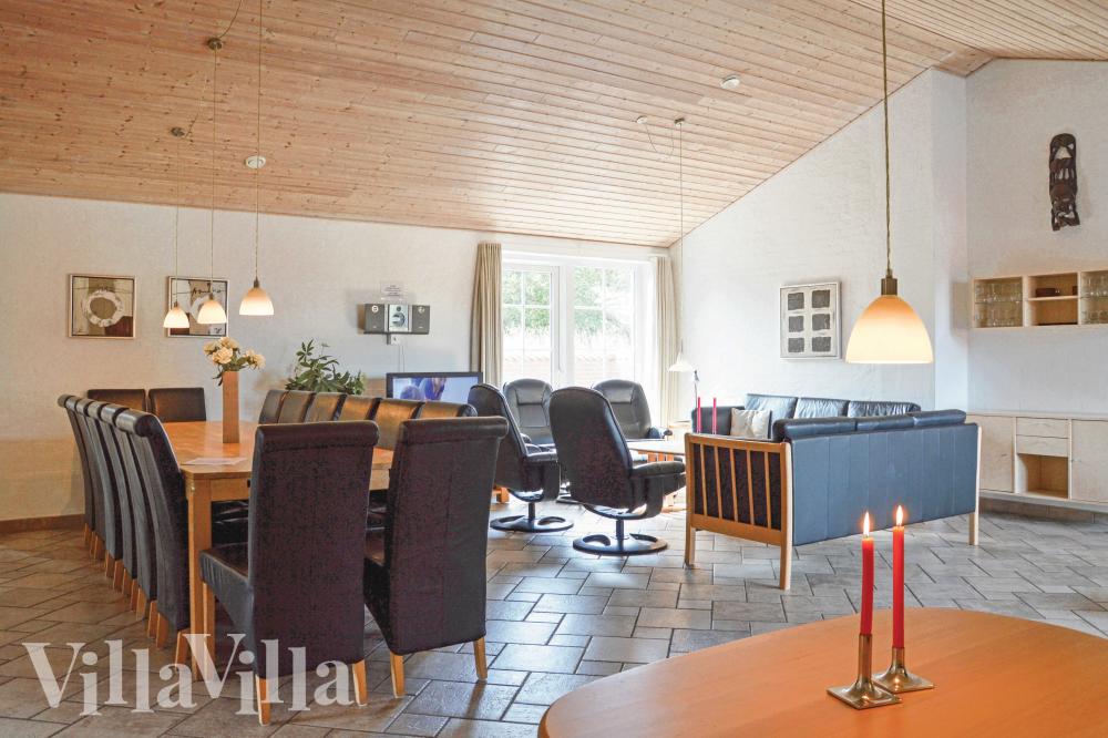 Sofakroken i luksushus nr. 989 i Vestjylland.