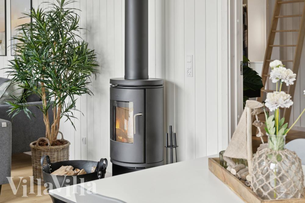 Sofaen i luksushus nr. 1000 i Nordjylland er perfekt for å hygge seg med et brettspill eller se en film sammen.
