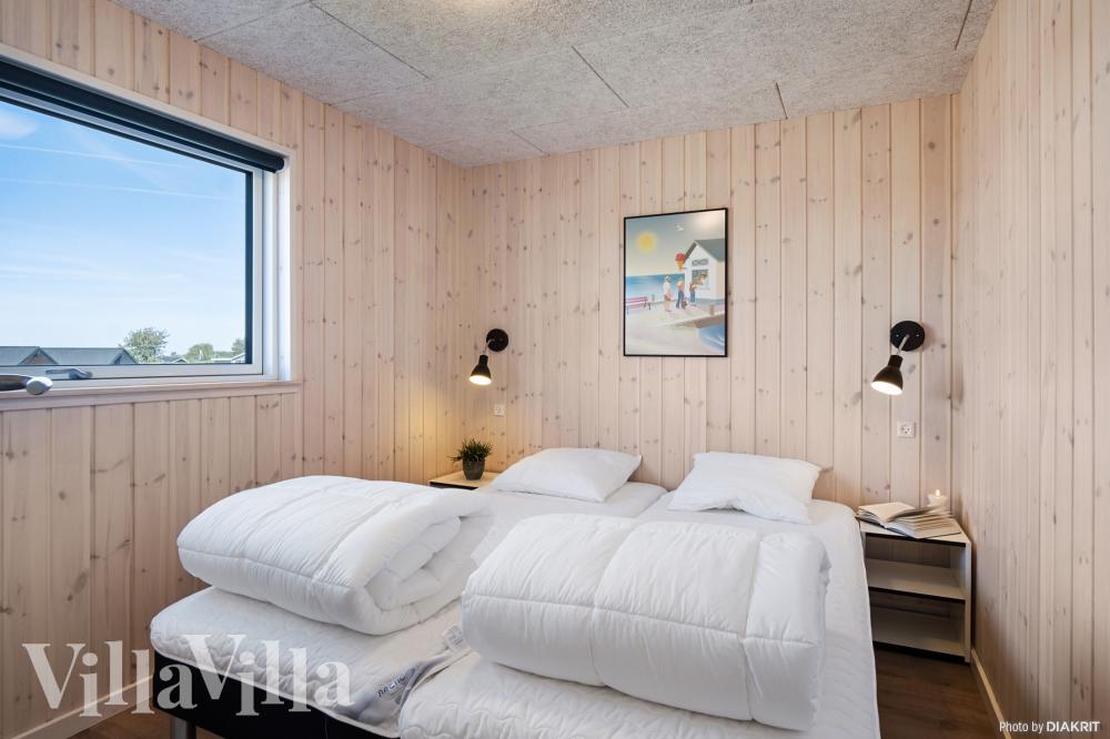 Et av de 7 soverommene i luksushus nr. 921 i Fyn og øyer.
