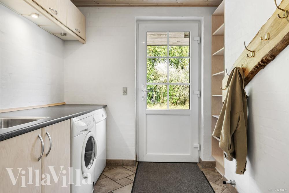 Det er god plass i inngangspartiet til luksushus nr. 989