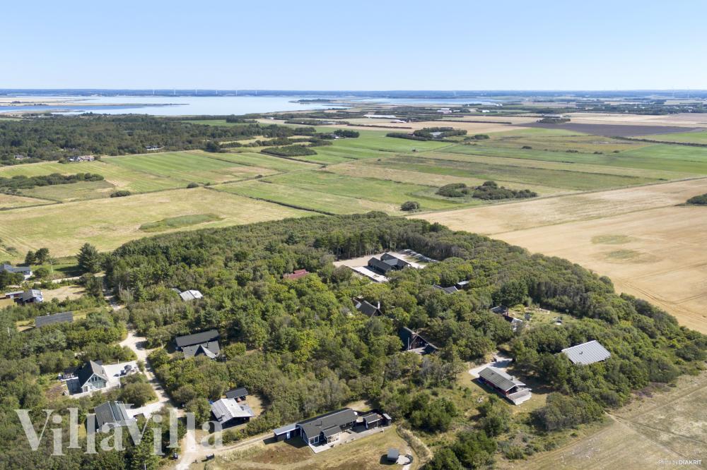 Området rundt Vestjylland, hvor luksushus nr. 918 ligger.