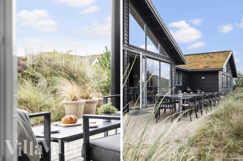 Stor terrasse i luksushus nr. 383 i Vestjylland.