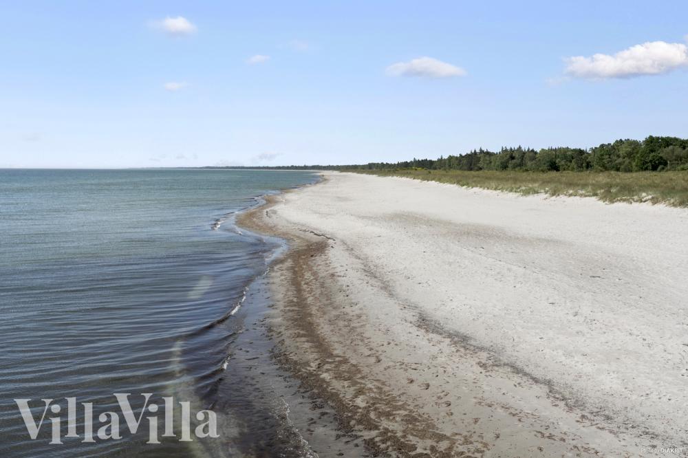 Den flotte stranden nær luksushus nr. 911 ved Lolland/Falster/Møn.