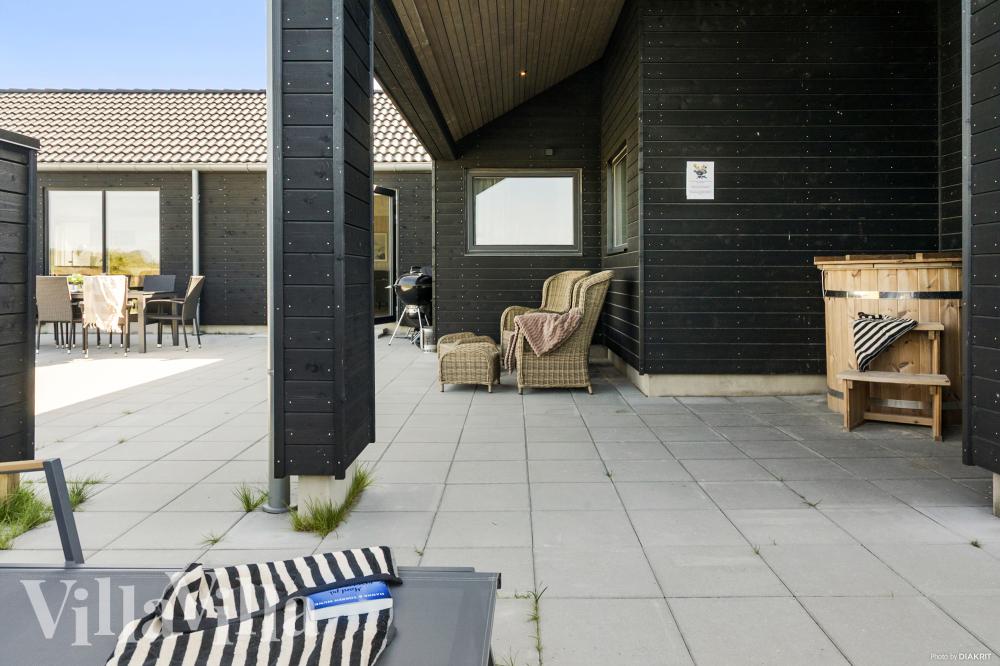 Stor terrasse i luksushus nr. 914 i Lolland/Falster/Møn.