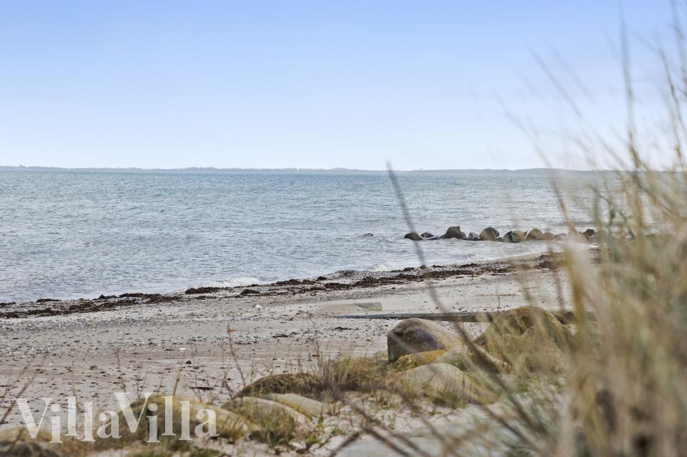 Den flotte stranden nær luksushus nr. 1019 ved Fyn og øyer.