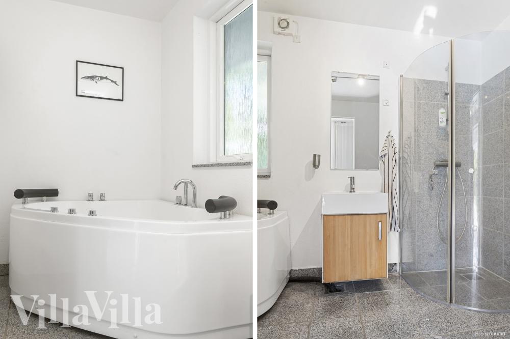 Nyt varmen i boblebadet i luksushus nr. 1009 i Limfjorden