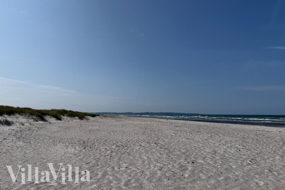 Den flotte stranden nær luksushus nr. 1016 ved Lolland/Falster/Møn.