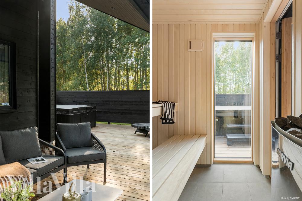 Nyt varmen i badstuen i luksushus nr. 962 til 24 personer
